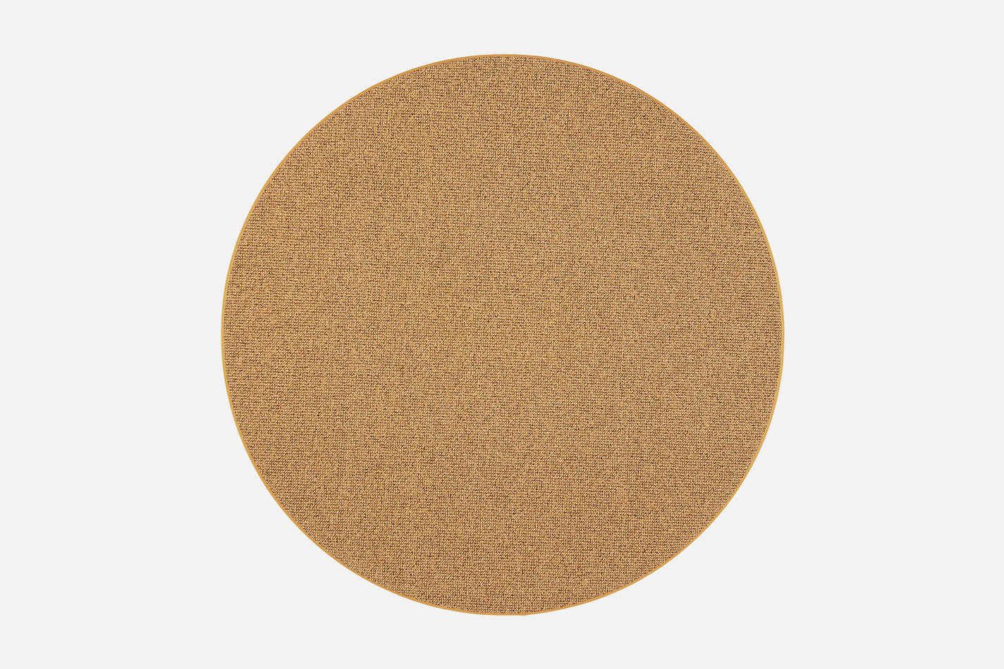 VM Carpet Tweed pyöreä tuftattu polyamidimatto Ø240cm, keltainen
