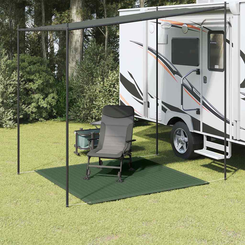 vidaXL Telttamatto 250x250 cm tummanvihreä