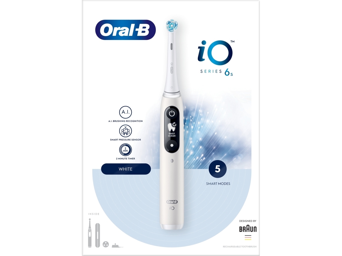 Braun Oral-B iO6-sarjan sähköhammasharja valkoinen