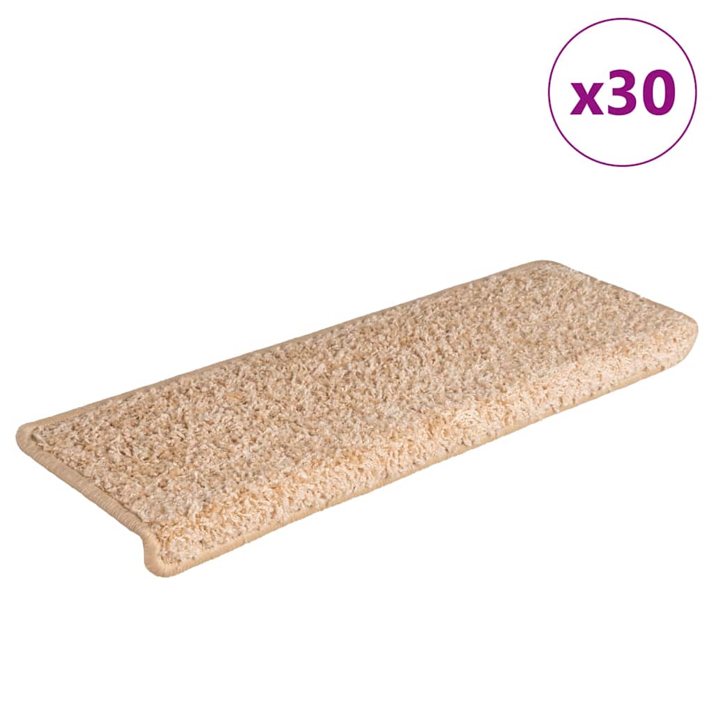 vidaXL Porrasmatot 30 kpl 65x21x4 cm Kulta Suorakulmainen Reuna
